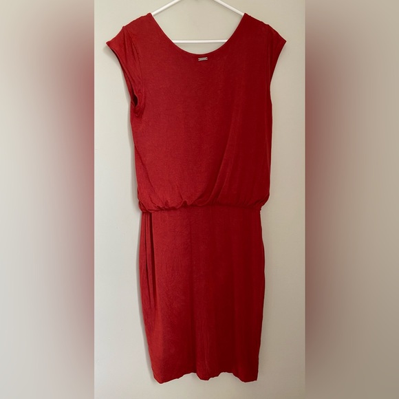 Prana Janey Foundation Mini Dress in Rustic Red Heather Women’s Size Small - Picture 3 of 11